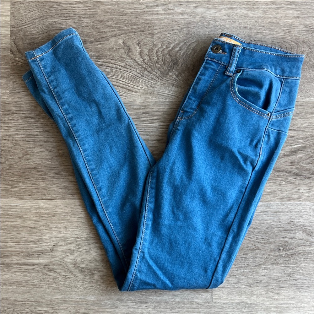 Fashion Nova Vibrant Blue Skinny Jeans